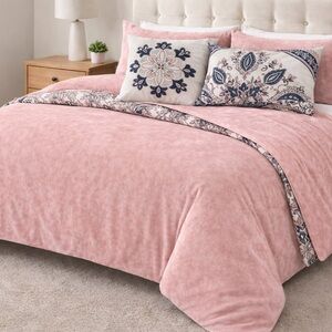 Elegant Pink Bedding Set 5 pieces